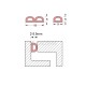 BROWN ADHESIVE RUBBER "D" SHAPE FOR DRAUGHT EXCLUDER